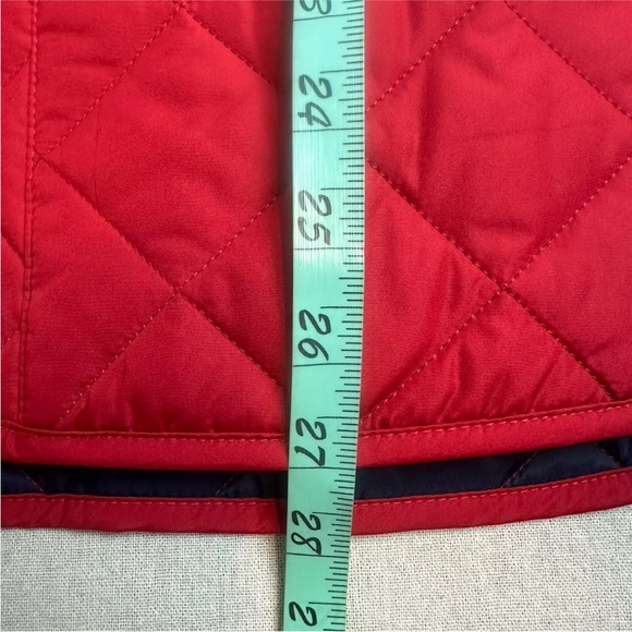 Barbour Lowerdale Gilet Diamond Quilted Vest Full Zip Red Men’s Size L EXC - Picture 11 of 16